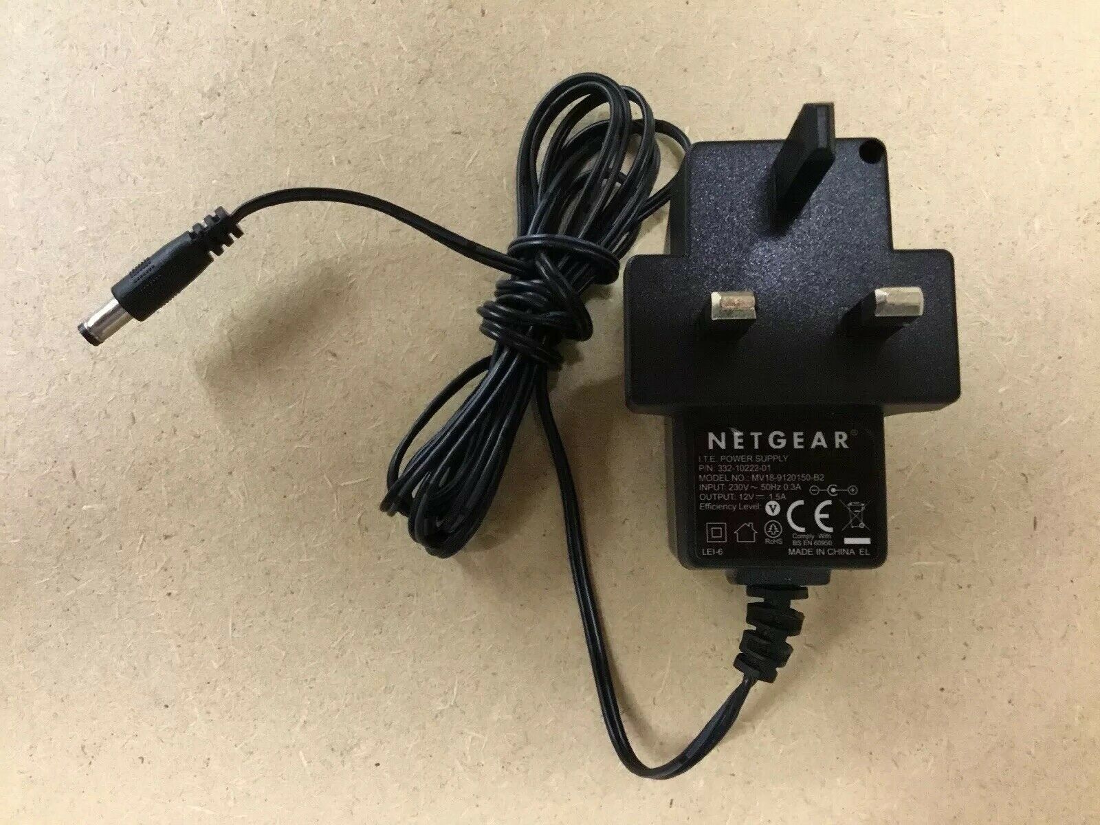 New Netgear 332-10222-01 MV18-9120150-B2 12V 1.5A AC DC Adapter - Click Image to Close